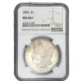 1886 Morgan Silver Dollar NGC MS66+