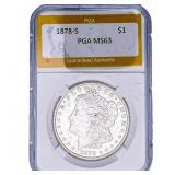 1878-S Morgan Silver Dollar PGA MS63