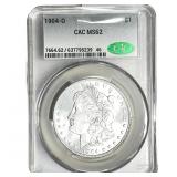 1904-O Morgan Silver Dollar CAC MS62