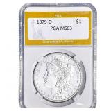 1879-O Morgan Silver Dollar PGA MS63