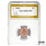1903 Indian Head Cent PGA MS64 RED
