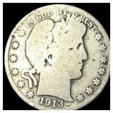 1913 Barber Half Dollar NICELY CIRCULATED