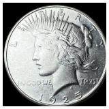 1925-S Silver Peace Dollar CHOICE AU