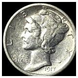 1917-D Silver Mercury Dime CLOSELY  UNCIRCULATED