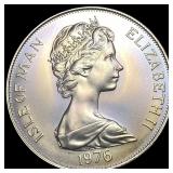 1976 Isle of Man Silver Crown GEM BU