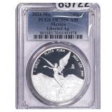 2024-Mo Mexico 1oz Silver Onze Libertad PCGS PR80