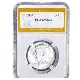 1964 Kennedy Half Dollar PGA MS66+