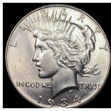 1934 Peace Silver Dollar GEM BU