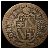 1713 Papal States Clement XI Copper 1/2 Bolognino