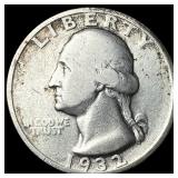 1932-S Silver Washington Quarter LIGHTLY CIRCULATE