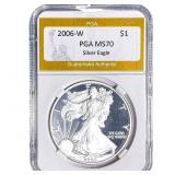 2006-W Silver Eagle PGA MS70