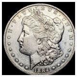 1884-S Silver Morgan Dollar ABOUT  UNCIRCULATED