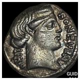 62 BC Roman Republic L. Scribonius Libo Silver Den