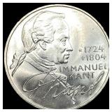 1974-D Germany Silver 5 Mark UNCIRCULATED