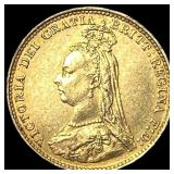 1887 Great Britain Queen Victoria Silver 3 Pence H