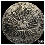 1875 Mexico Silver 8 Reales CLOSELY UNCIRCULATED