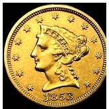 1853 $2.50 Gold Quarter Eagle