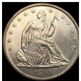 1861-O Seated Liberty Half Dollar