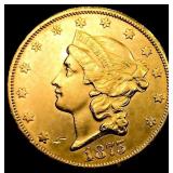 1875-CC $20 Gold Double Eagle