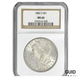1882-S Morgan Silver Dollar NGC MS66