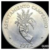 1972 Panama Silver Proof 5 Balboas GEM BU