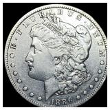 1886-O Silver Morgan Dollar ABOUT UNCIRCULATED