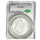 1888-O Morgan Silver Dollar CAC MS62