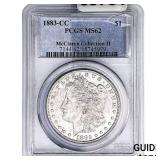1883-CC Morgan Silver Dollar PCGS MS62 McClaren II