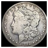1892-O Silver Morgan Dollar ABOUT UNCIRCULATED