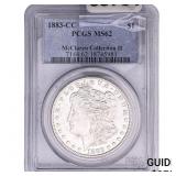 1883-CC Morgan Silver Dollar PCGS MS62 McClaren II