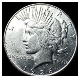 1928 Silver Peace Dollar CHOICE AU