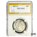 1907 Barber Half Dollar PGA MS64