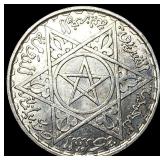 1953 Morocco Silver 200 Francs UNCIRCULATED