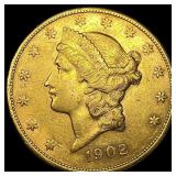 1902 Liberty Head Double Eagle $20 Gold CLOSELY UN