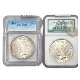 [2 Coins] 1922-1926 Silver Peace Dollar ICG/NGC MS
