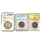 [3 Coins] 1829-1861  ICG/ANACS/NGC VF/G/AU4-35