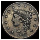 1837 Coronet Head Large Cent CHOICE AU