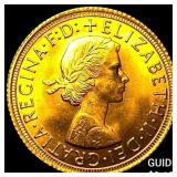 1966 Great Britain Elizabeth II Gold Soverign GEM
