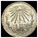 1944 Mexico Silver 1 Peso CHOICE AU