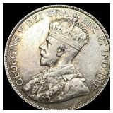 1917 Newfoundland Silver 50 Cents NEARLY UNCIRCULA