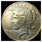 1935 Silver Peace Dollar CLOSELY UNCIRCULATED