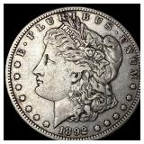 1892-S Silver Morgan Dollar LIGHTLY CIRCULATED