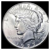 1927-S Silver Peace Dollar GEM BU