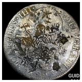 1799 Colonial Spain Silver 8 Reales Chopmarks NEAR