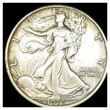 1916 Walking Liberty Half Dollar CLOSELY  UNCIRCU