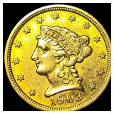 1903 Liberty Head Gold Quarter Eagle $2.50 UNCIRCU