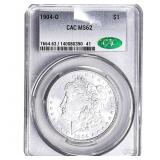 1904-O Morgan Silver Dollar CAC MS62