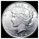 1925-S Silver Peace Dollar CHOICE AU