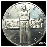 1963 Switzerland Silver 5 Francs Specimen SUPERB G