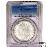 1878 8TF Morgan Silver Dollar PCGS MS63